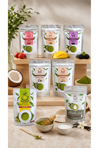 Karadeniz Matcha Yedili Matcha Seti (Saf Matcha-Aromalı Matchalar ve Matcha L...