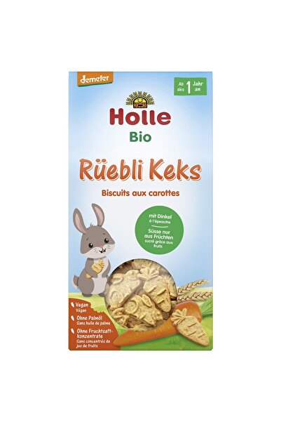 Holle Biscuiti din grau spelta si morcovi Demeter pentru copii 1 an,