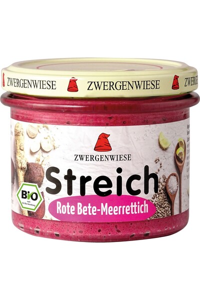 Zwergenwiese Pate vegetal cu sfecla rosie si hrean fara gluten,
