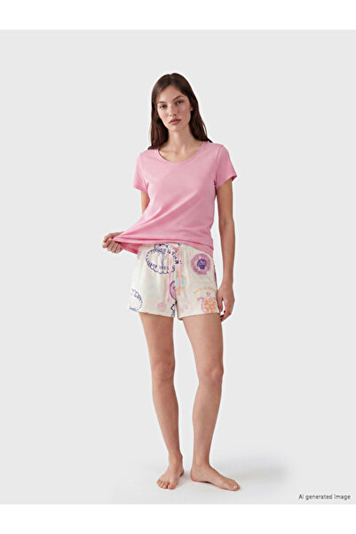 LC Waikiki Esvab • Modern & Distinctive Zero Roba Collar Women's Shorts Pajam...