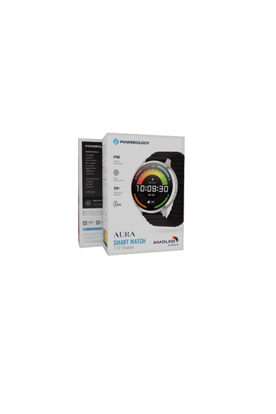 Powerology Aura Smart Watch 1.73" Display Silver