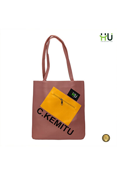 HU HAPPY USER KEMTU Fashion Bag – Stylish Trendy Handbag with Durable Material for Daily Use, Shopping, Travel & Casual Outings - Pink