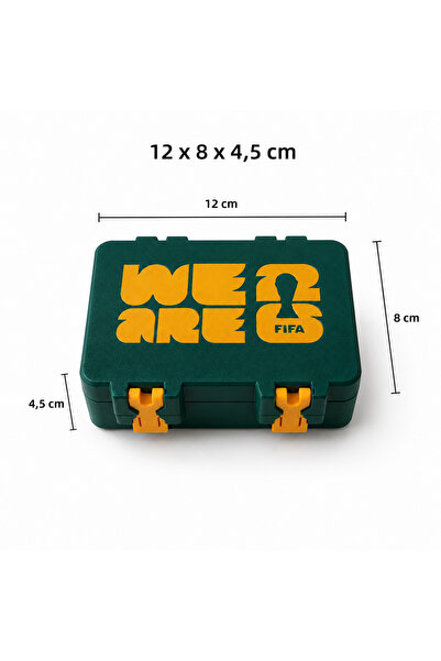 DoBi3D FIFA Temalı Sticker Saklama Kutusu 12x8x4,5 cm 3D Baskı Dekoratif Orga...