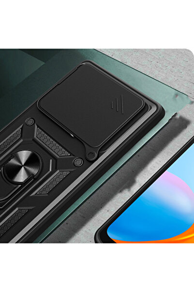 UnDePlus Xiaomi Redmi Note 15 4G Kılıf Kamera Korumalı Zırh Tank Sürgülü Vega Kapak