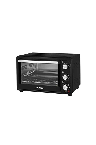 ALBATROS A28B2 Cuptor electric 28L 1500W Negru cu temporizator și 4 trepte de...