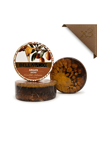 BELLAVOIX Σετ 3 τεμαχίων Σαπούνι Αργκάν " (Top Bottom Set of 3 x Argan Oil So...