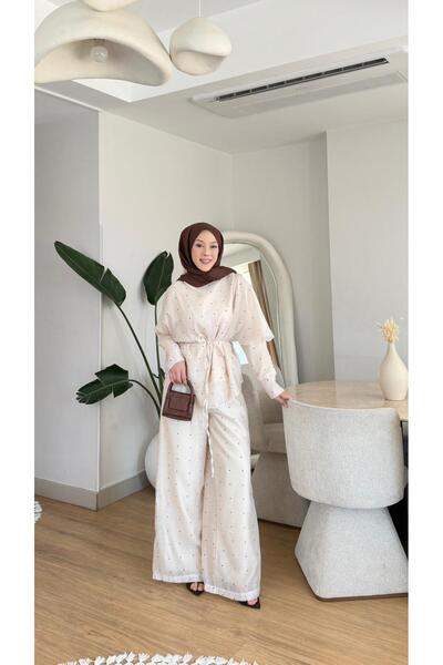 NİLNUR MODA New Season Women's Marcella Polka Dot Pattern Set