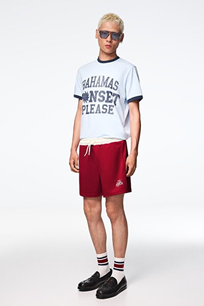 Bershka Yamalı bermuda şort