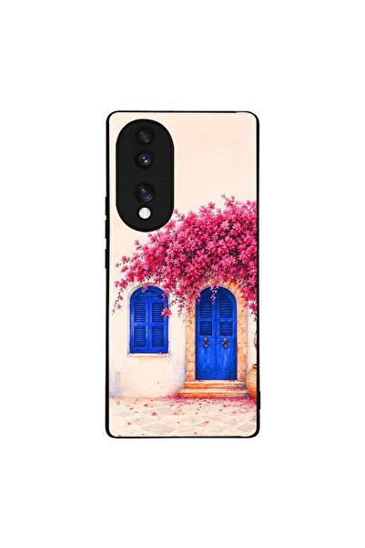 Sonique Θήκη Greek Island Muse Series για Honor 70 5G Ροζ Μπουκαμβίλια