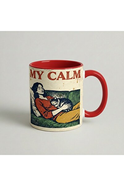 Petgifts Cana Cadou Personalizat Amuzanta Cu Mesaj My Calm - Ceramica 330 Ml