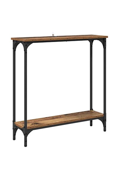 vidaxl Masă de consolă Lemn Vechi 75 x 22,5 x 75 cm Lemn compozit
