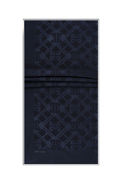 Pierre Cardin Navy Blue 75 X 190 Naia Lumina Shawl