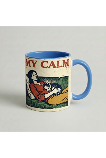 Petgifts Cana Cadou Personalizat Amuzanta Cu Mesaj My Calm - Ceramica 330 Ml