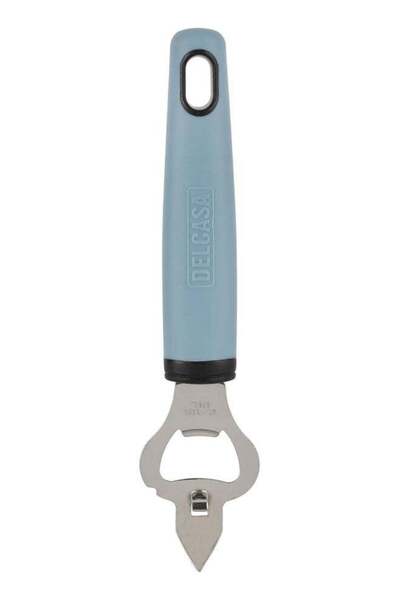 DELCASA DC3341 Stainless Steel Bottle Opener, Silver/Blue