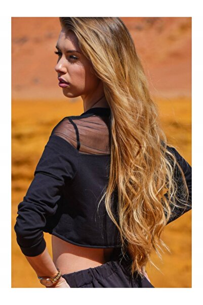Infinite You Bluza Dama, InfiniteYou, Bumbac, Negru, Cu Maneca Lunga, S