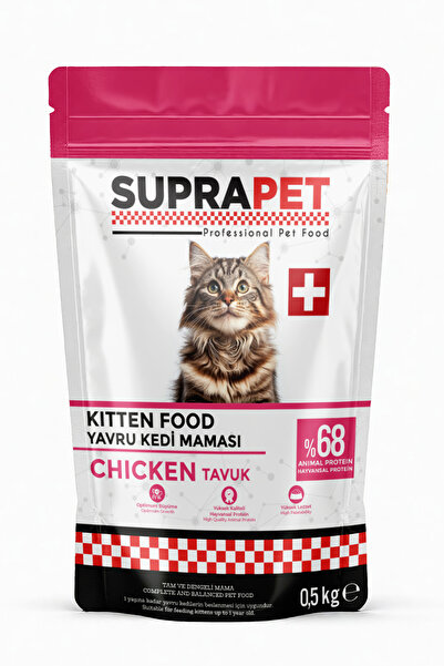 Comprox SUPRAPET 1 Adet Tavuklu Yavru Kedi Maması 500 Gr - %68 Hayvansal Prot...