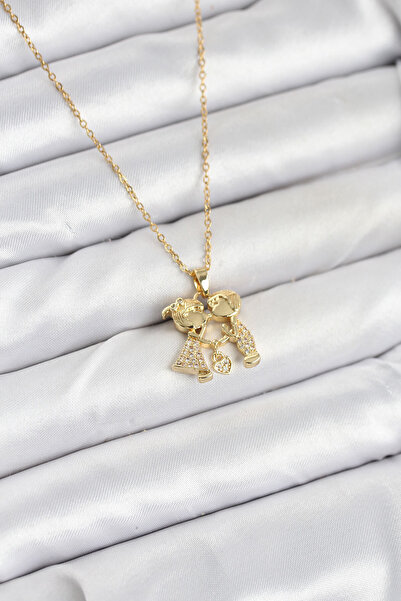 OGHAMAY 316L Steel Chain Gold Color Boy Girl Model Women's Necklace