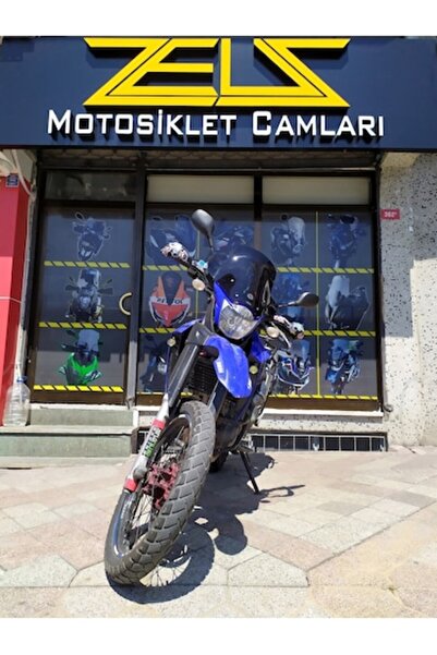 ZEUS MOTOR 2005-2010 Yamaha XT 660 R Uyumlu Uzun Ön Cam Koyu Füme