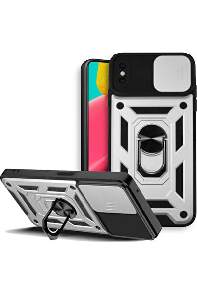OEM Συρόμενο Ασημί Πίσω Κάλυμμα (iPhone XS Max)