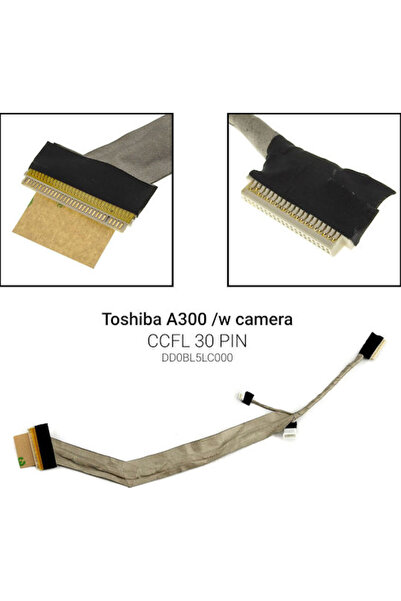 Toshiba Καλώδιο Flex Οθόνης για Laptop A300 με Σύνδεσμο Webcam Τύπου Α