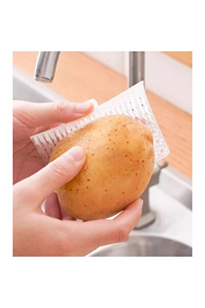 Marsilyan Multi-Purpose Vegetable and Fruit Cleaning Potato Peeling Brush Ilk...