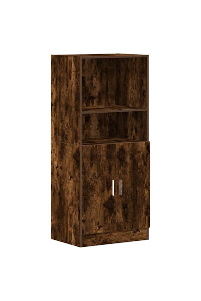 vidaxl Dulap de bucătărie, stejar fumuriu, 57x41,5x131,5 cm, lemn