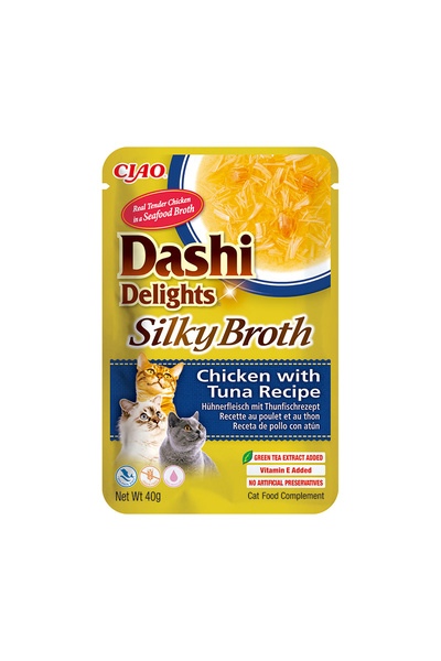 Inaba Ciao Dashi Delights Supliment pentru pisici cu supă mătăsoasă de pui și...