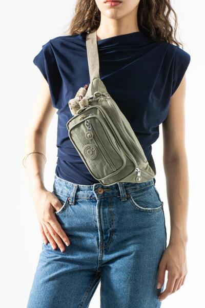 Baginn Geantă unisex pentru talie Geantă gratuită din țesătură clinker, ușoar...