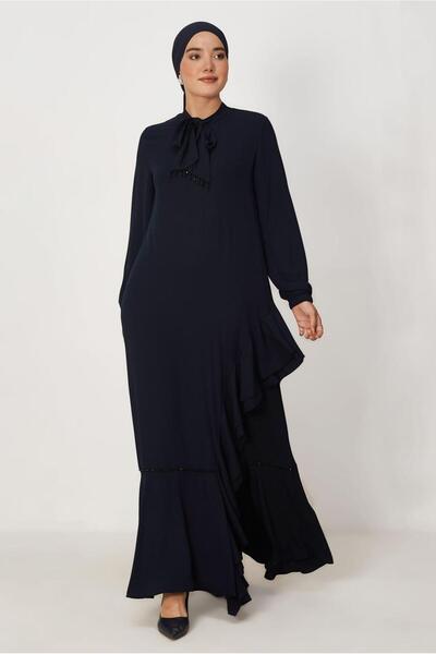 Alvina Rochie cu volane și broderie cu mărgele 46654