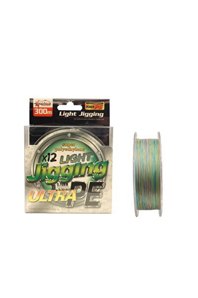 CAPTAIN Light Jigging 12X Ultra Pe 12 Strand Jigging Line 300m Multi Color St...