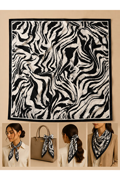Bandana Patterned Women's Scarf (50X50)