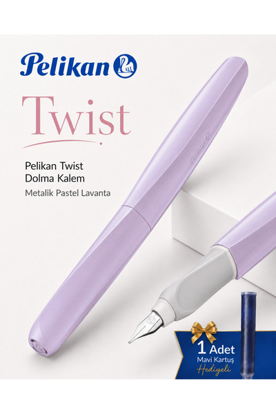 Pelikan Twist Dolma Kalem Metalik Pastel Lavanta