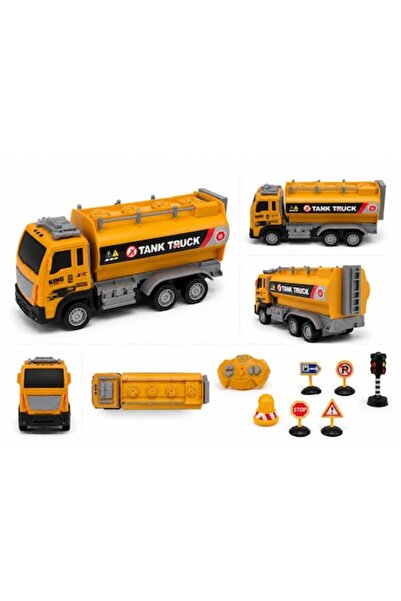 ANGMAD Set de joacă Camion cisternă cu telecomandă 1:16, Lumini, Control comp...
