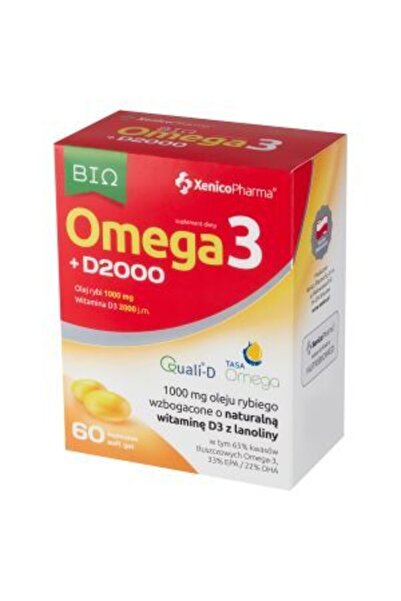 XENICO PHARMA Omega 3 + D2000 60 Capsule