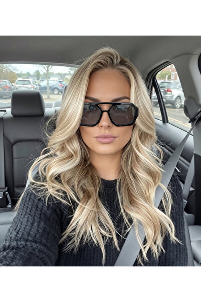 Koi Eyewear Calista Pilot Siyah Çerçeve Siyah Cam Güneş Gözlüğü