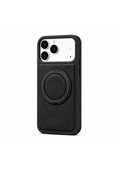 Generic iPhone 17 Pro Leather Case with Magnetic MagSafe, Invisible Kickstand...