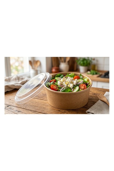ÖZGÜN Kraft Kase, Waffle Kasesi, Salata Kasesi 550 cc 25 Adet