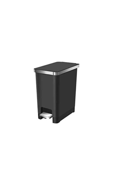 EKO Coș de gunoi cu pedală, EKO, Hana Slim, 10 litri, 1 compartiment, negru