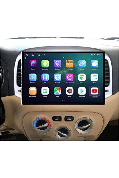 Carplayer شاشة أندرويد لسيارة هيونداي أكسنت مقاس 13 بوصة موديل 2006-2011 مع د...