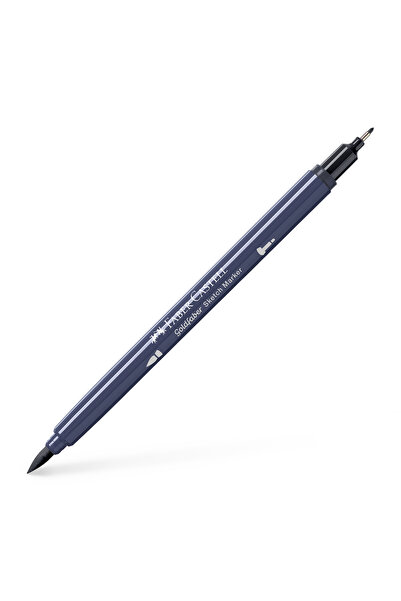 Faber Castell Marker pentru schițe cu 2 vârfuri Gri neutru V 335 Goldfaber Fa...