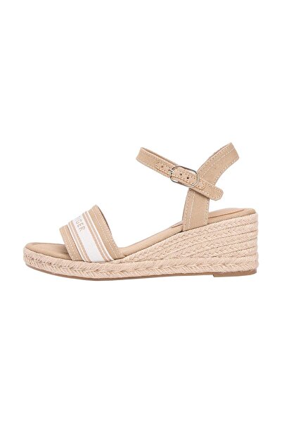 Tommy Hilfiger Women's Mid Wedge Espadrille Webbing Sandals Fw0Fw09230Rbc