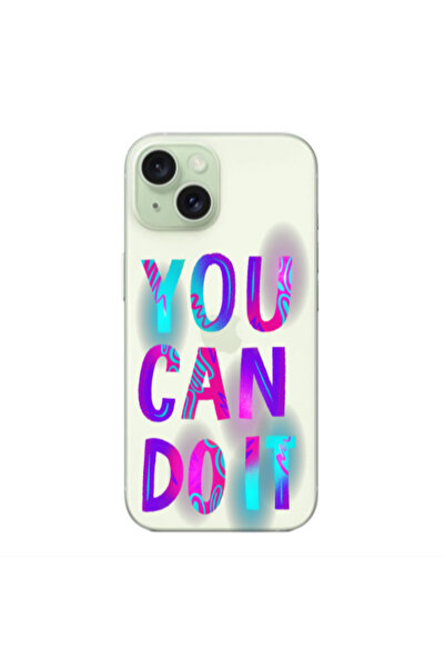 Other Apple iPhone 15 You Can Doit Transparent Silicone TPU Θήκη