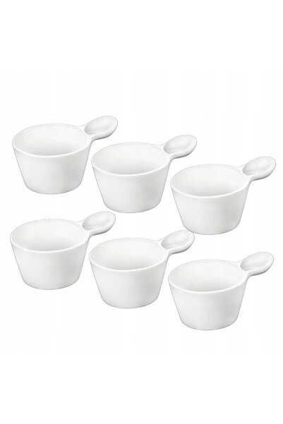 WILMAX ENGLAND Set 6 boluri mici Wilmax Fine Porcelain, albe, 100 ml