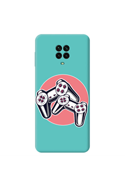 Other Xiaomi Redmi Note 9 Pro Retro Joysticks Turquoise Colored Silicone TPU ...