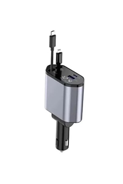GENERIL Retractable Car Charger with 2 Charging Ports for Lightning & Type C,...