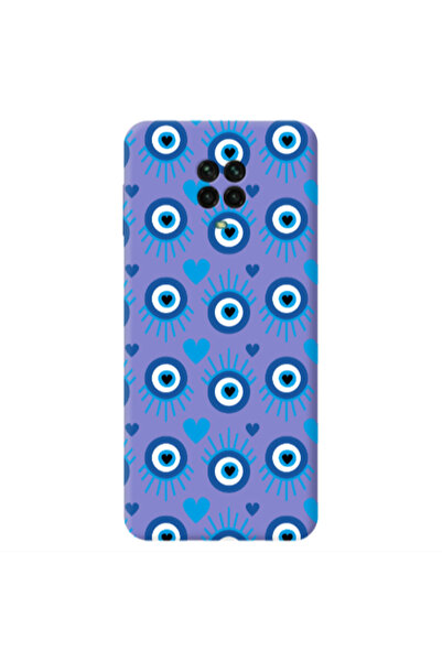 Other Xiaomi Redmi Note 9 Pro Heart Eye Purple Colored Silicone TPU Θήκη
