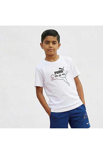 Puma Crew Neck Short Sleeves T-shirt with Logo Print