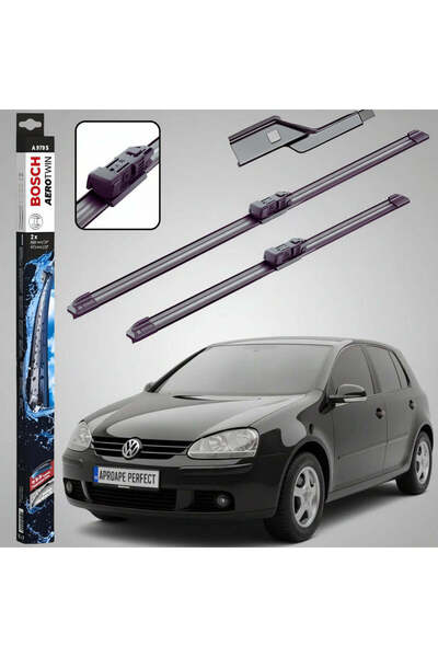 Bosch Ειδικό Σετ Μπροστινών Υαλοκαθαριστήρων για VW Golf V 2003-2009 |   Aero...
