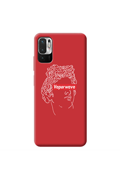 Other Xiaomi Redmi Note 10 Pro 5G Vaporwave Red Colored Silicone TPU Θήκη