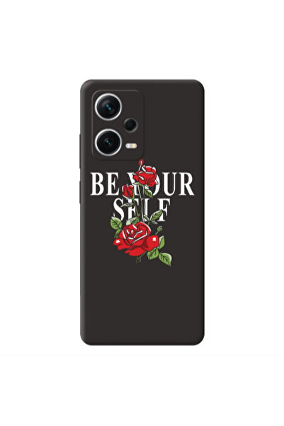Other Xiaomi Poco X5 Be Your Self Black Colored Silicone TPU Θήκη